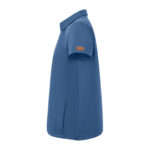 Lacivert Kadın Gizli Fermuar Yan Cepli  Polo Yaka Doktor ve Hemşire Cerrahi Forma Üst - Görsel 3