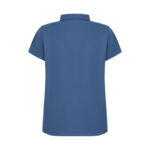 Lacivert Kadın Gizli Fermuar Yan Cepli  Polo Yaka Doktor ve Hemşire Cerrahi Forma Üst - Görsel 4