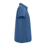 Lacivert Kadın Gizli Fermuar Yan Cepli  Polo Yaka Doktor ve Hemşire Cerrahi Forma Üst - Görsel 5