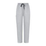 Gri Kadın Özel Cep Ve Dikişli Likralı Cerrahi Pantolon - Görsel 2