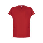 Kırmızı Unisex Likralı Doktor Ve Hemşire Cerrahi Forma Takım - Görsel 2