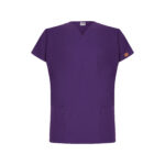 Koyu Mor Unisex Likralı Doktor Ve Hemşire Cerrahi Forma Takım - Görsel 2