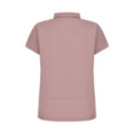 Koyu Pudra Kadın Gizli Fermuar Yan Cepli  Polo Yaka Doktor Ve Hemşire Cerrahi Forma Üst - Görsel 4