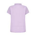 Lila Kadın Gizli Fermuar Yan Cepli  Polo Yaka Doktor ve Hemşire Cerrahi Forma Üst - Görsel 4