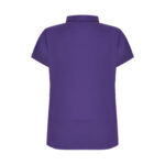 Mor Kadın Gizli Fermuar Yan Cepli Polo Yaka Doktor Ve Hemşire Üstü - Görsel 4