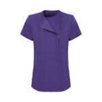 Mor Kadın Özel Yaka Gizli Fermuarlı Doktor Ve Hemşire Cerrahi Forması Üst - Görsel 2