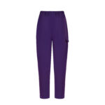 Mor Unisex Kargo Cepli  Likralı Cerrahi Pantolon - Görsel 4