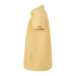 Sarı Kadın Gizli Fermuar Yan Cepli Polo Yaka Doktor Ve Hemşire Cerrahi Forma Üst - Görsel 3