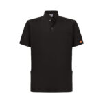 Siyah Erkek Çıt Çıtlı Likralı Doktor Ve Hemşire Cerrahi Forması Üst - Görsel 2