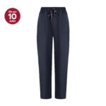 Siyah Kadın Özel Cep Ve Dikişli Likralı Cerrahi Pantolon