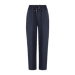 Siyah Kadın Özel Cep Ve Dikişli Likralı Cerrahi Pantolon - Görsel 2