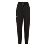 Siyah Unisex Jogger Likralı Cerrahi Pantolon - Görsel 2