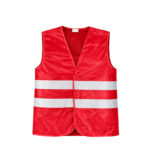 İşçi Kırmızı İkaz Yeleği - Görsel 2