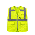 Sarı Mühendis İkaz Yeleği Cepli - Görsel 2