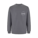 Gri Bisiklet Yaka Sweatshirt