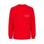 Kırmızı Bisiklet Yaka Sweatshirt