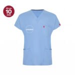 Mavi Zarf Yaka Doktor ve Hemşire Forması