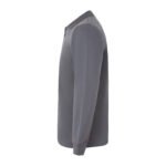 Gri Polo Yaka Sweatshirt - Görsel 3