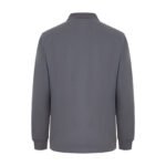 Gri Polo Yaka Sweatshirt - Görsel 4
