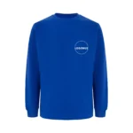 Saks Mavisi Bisiklet Yaka Sweatshirt