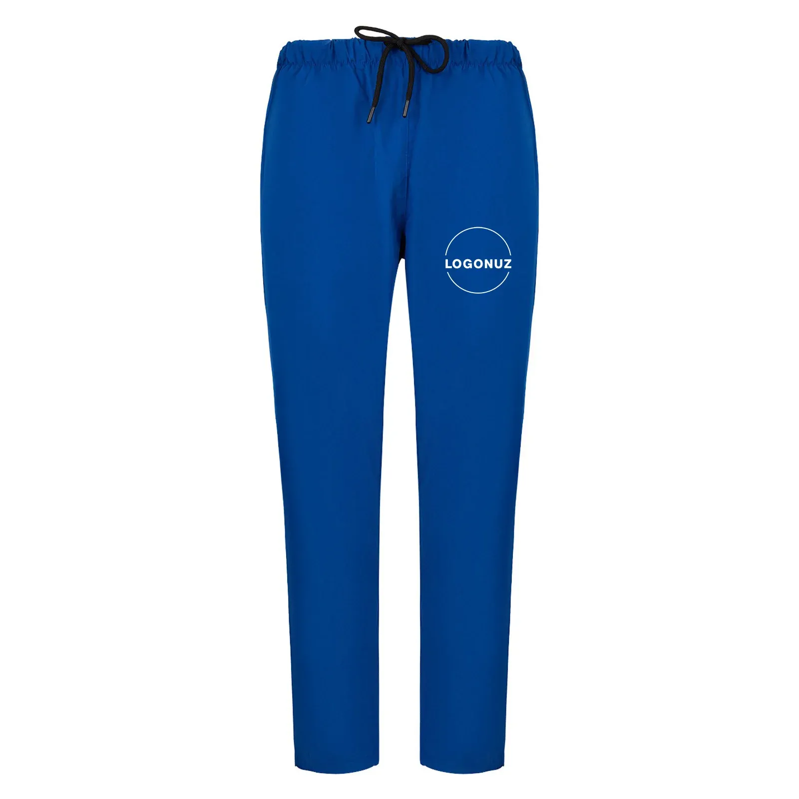 Saks-Mavisi-Lastikli-Pantolon-1-1 Saks Mavisi Lastikli Pantolon - Görsel 1