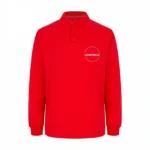 Kırmızı Polo Yaka Sweatshirt