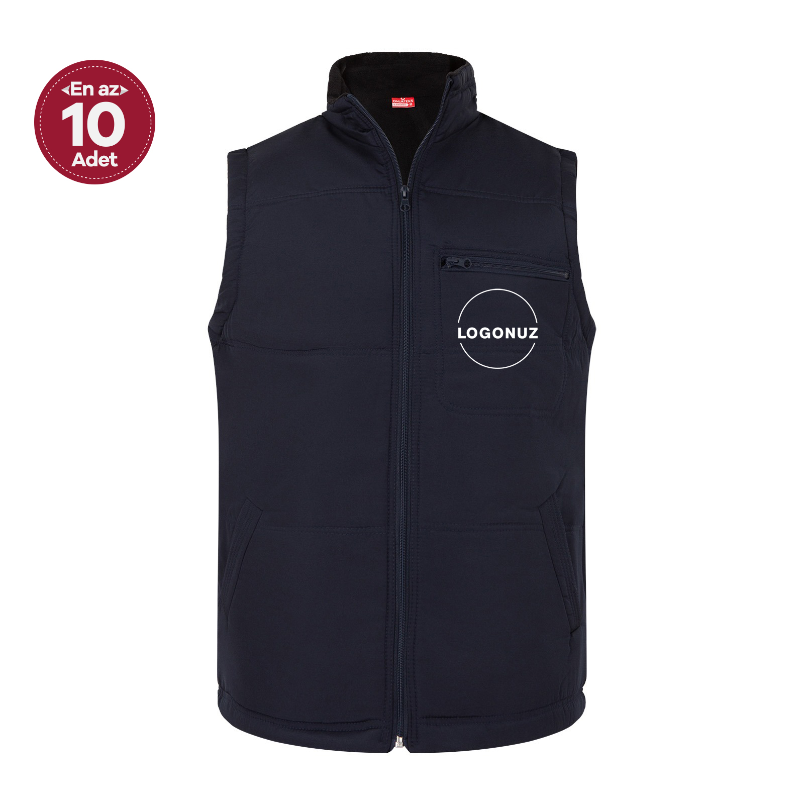 lacivert içi polarlı yelek Lacivert İçi Polarlı Yelek - Görsel 1