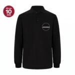 Siyah Polo Yaka Sweatshirt