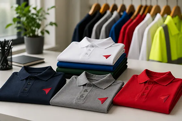 Markaya Özel Nakışlı Polo Yaka Tişört