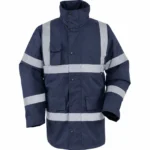 Lacivert Reflektif Kapitoneli Oxford Parka