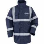 Lacivert Reflektif Kapitoneli Oxford Parka