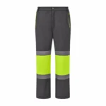 Sarı-Gri Reflektif Diz Takviyeli Softshell Pantolon