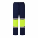 Sarı-Lacivert Reflektif Diz Takviyeli Softshell Pantolon