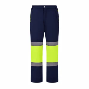 Sarı-Lacivert Reflektif Diz Takviyeli Softshell Pantolon