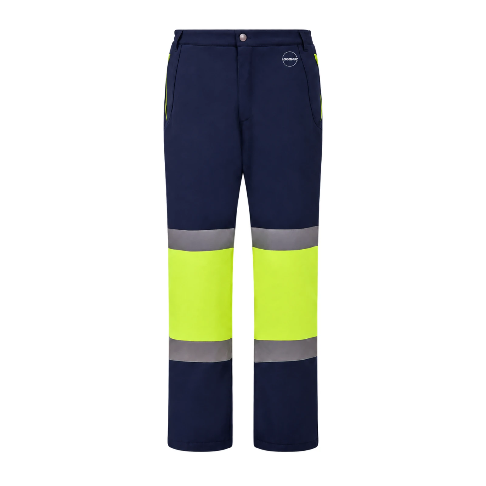 Sarı-Lacivert Reflektif Diz Takviyeli Softshell Pantolon Sarı-Lacivert Reflektif Diz Takviyeli Softshell Pantolon