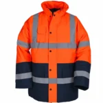 Sarı-Lacivert Reflektif Oxford Parka