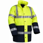 Sarı-Lacivert Reflektif Oxford Parka
