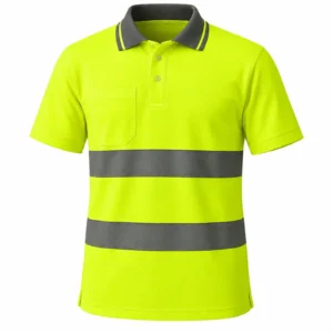 Sarı Reflektif Coolpass Polo Yaka Tişört