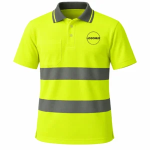 Sarı Reflektif Coolpass Polo Yaka Tişört