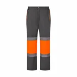 Turuncu-Gri Reflektif Diz Takviyeli Softshell Pantolon