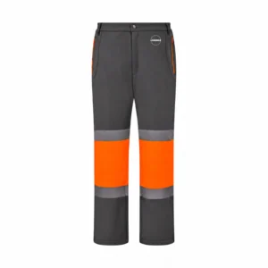 Turuncu-Gri Reflektif Diz Takviyeli Softshell Pantolon
