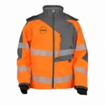 Turuncu-Gri Reflektif Teknik Softshell Mont
