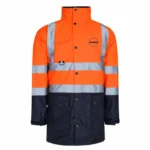 Turuncu-Lacivert 5’i 1 Arada Reflektif Oxford Parka