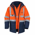 Turuncu-Lacivert Reflektif 5+1 Oxford Parka