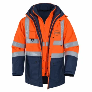 Turuncu-Lacivert Reflektif 5+1 Oxford Parka