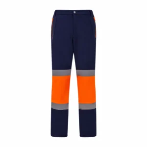 Turuncu-Lacivert Reflektif Diz Takviyeli Softshell Pantolon
