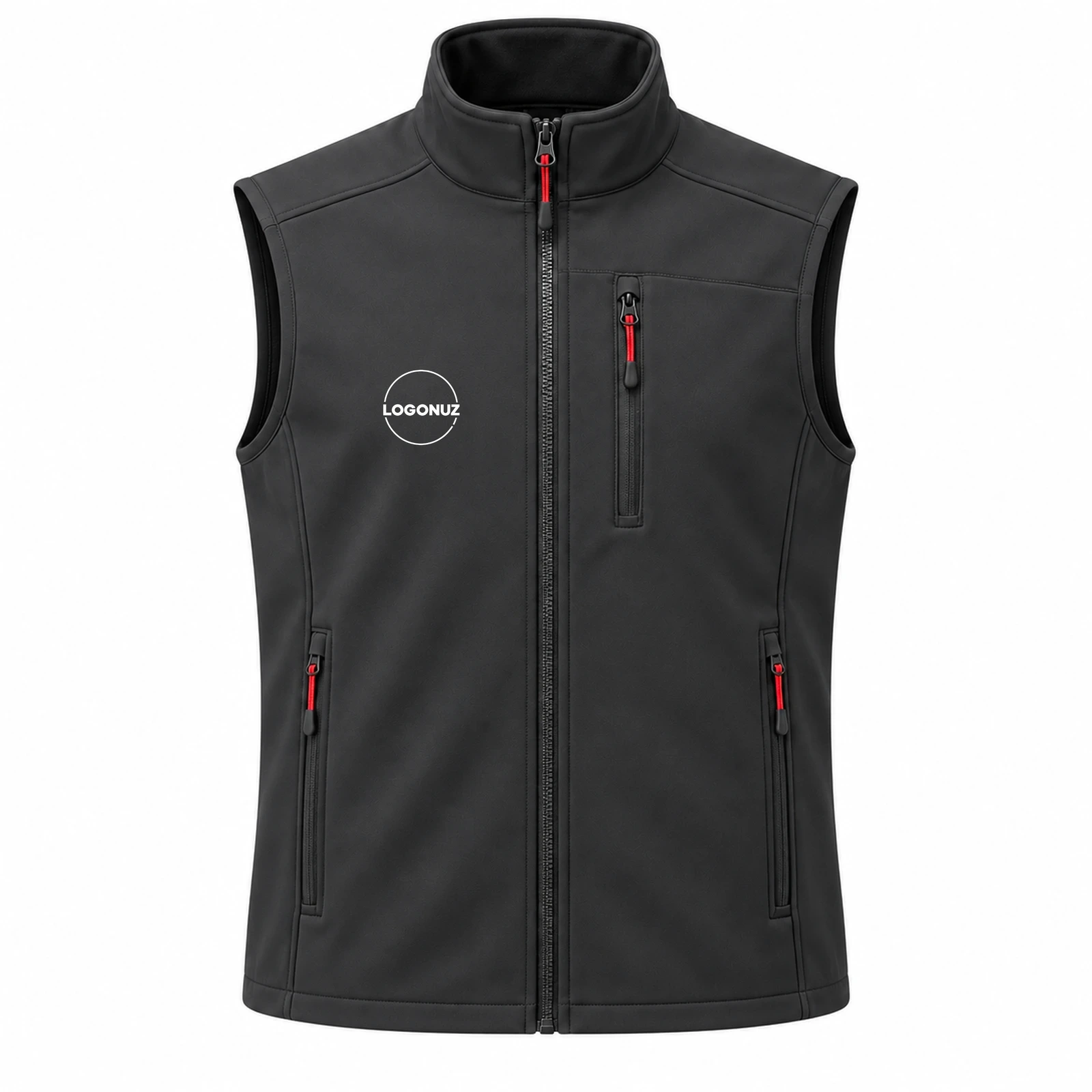 Füme Ekonomik Softshell Yelek – LOGONUZ featured Füme Ekonomik Softshell Yelek - Görsel 1
