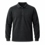 Füme Ekonomik Polo Yaka 2 İplik Sweatshirt - Görsel 2