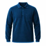 Saks Ekonomik Polo Yaka 2 İplik Sweatshirt - Görsel 2