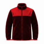 Kırmızı-Siyah Ekonomik Softshell Robalı Polar Ceket - Görsel 2
